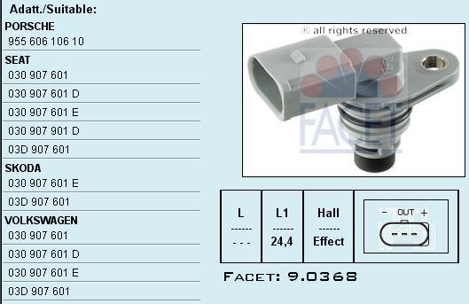 HALL SENSOR NOCKEN R32